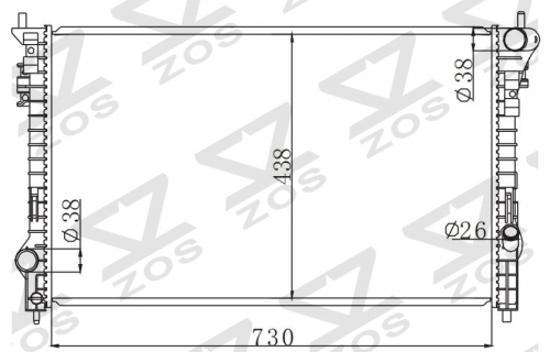 FORD RANGER (TKE)2.5 2011- MT radiator
