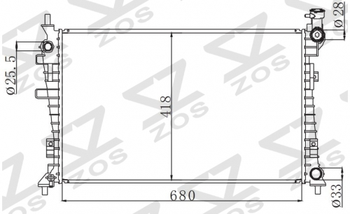 FORD FOCUS 2.0 2008-2011 MT radiator
