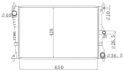 FORD FROD G SERIES V6 2002- MT radiator