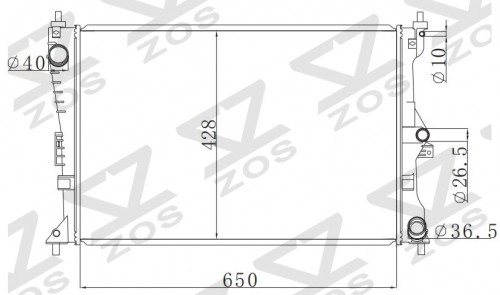 FORD FROD G SERIES V6 2002- MT radiator