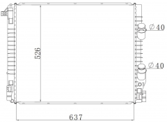 FORD MT radiator