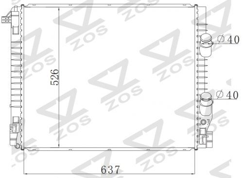 FORD MT radiator