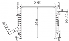 FORD KA 05- MT radiator