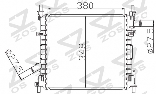 FORD KA 05- MT radiator