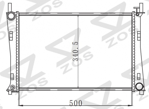 FORD EOPEL MT radiator