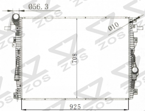 FORD SERIES PICKUP/BRONCO5.0V8‘83-96 1983-1996 MT radiator