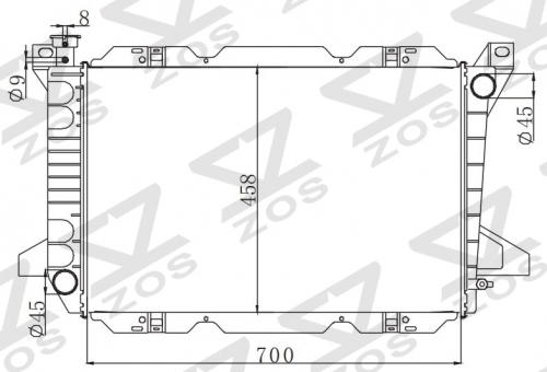FORD EDGE 3.5L V6 07 /LINKEN MAX 3.6 V6 2007-2009 MT radiator