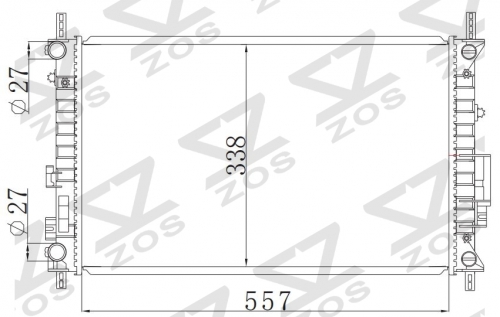 FORD FIESTA 2000- MT radiator