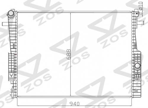 FORD F250 AT radiator