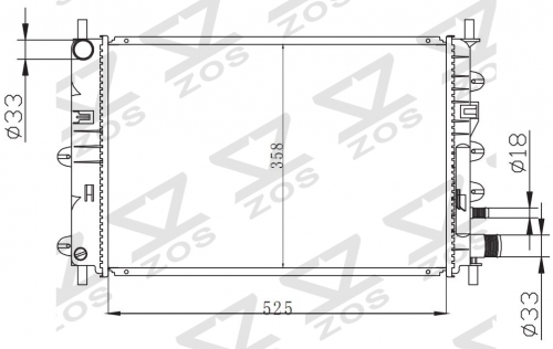 FORD ESCORT 1.4 HL14'90-ON MT radiator