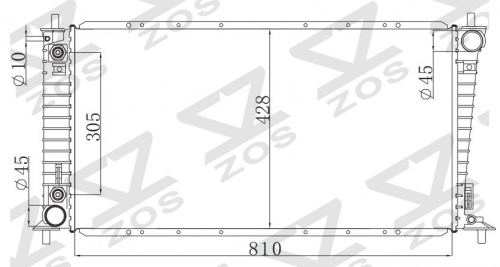FORD F-SERIES PICKUP 4.6/5.4L V8 2004-2008 AT radiator