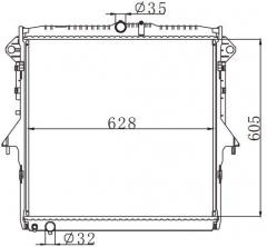 FORD RANGER (TKE)2.5 2011- MT radiator