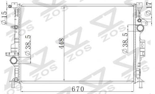 FORD MONDEO FRILANDER 2.0D 2013- MT radiator