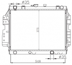 FORD B SERIES 1999/MAZDA MT radiator