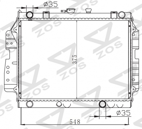 FORD B SERIES 1999/MAZDA MT radiator