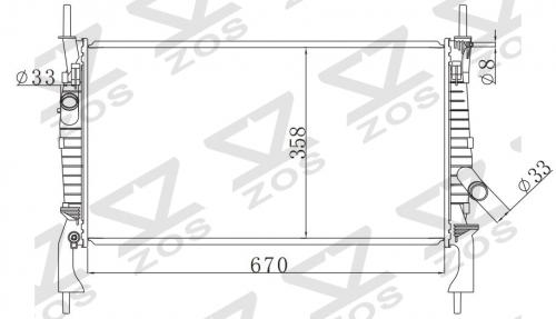 FORD TRANSIT 2.2TDCI 2006- MT radiator
