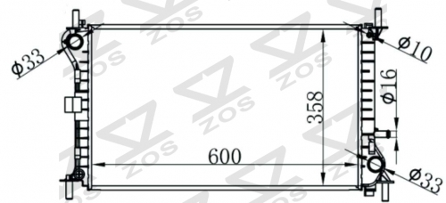 FORD FOCUS2.0L 00-01 MT radiator