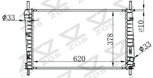 FORD MONDEO 1.6/2.0 01 MT radiator