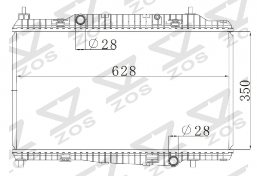 FORD FIEATA 1.6LT MT radiator