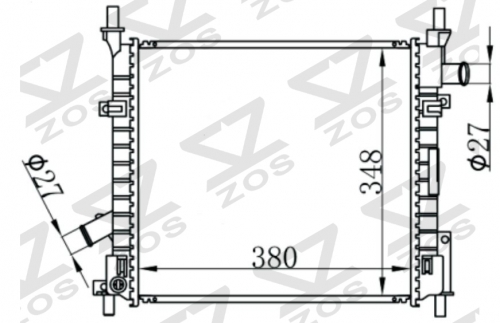 FORD STREET KA 1.6 03-05 MT radiator