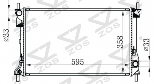 FORD MONDEO 1.8 93- MT radiator