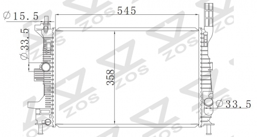 FORD FOCUS 2015-16 2015-2016 MT radiator
