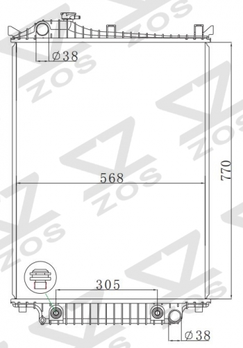 FORD EXPLORER 2009- AT radiator