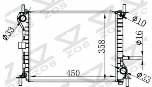FORD FOCUS DAM DBW 1.4 16V 98-04 MT radiator