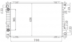 FORD ESCAPE XLS L4 - 140 (2.3L) AT radiator