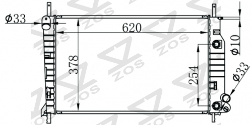FORD CONTOUR GL L4 2.0LV6 2.5L 95-08 AT radiator