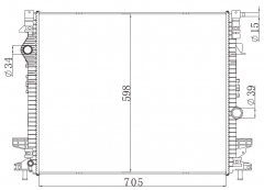 FORD EDGE 15- MT（国内版） 2015- MT radiator