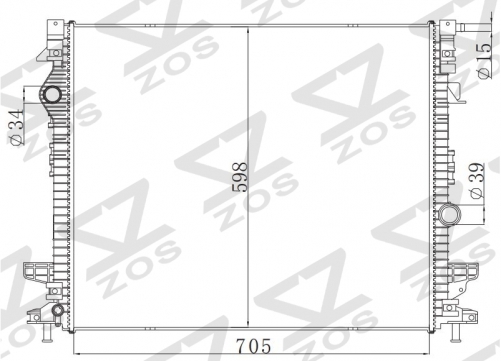FORD EDGE 15- MT（国内版） 2015- MT radiator