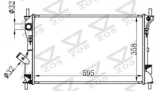 FORD FIESTA (嘉年华)MT radiator