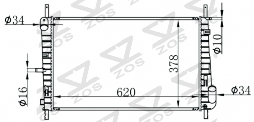 FORD MONDEO 2.0TDCI00-02 MT radiator