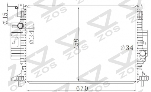 FORD 1.5福克斯 1.5翼虎 1.5T MT radiator