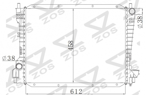 FORD THUNDERBIRO' 2002-2005 MT radiator
