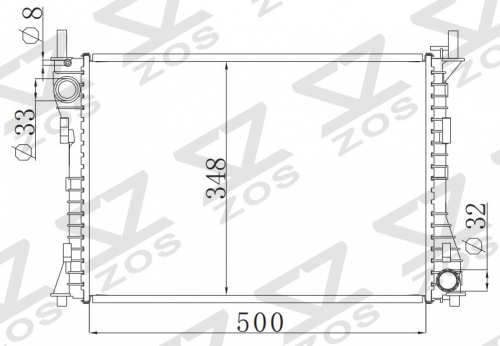 FORD FUSION 1.5 MT radiator