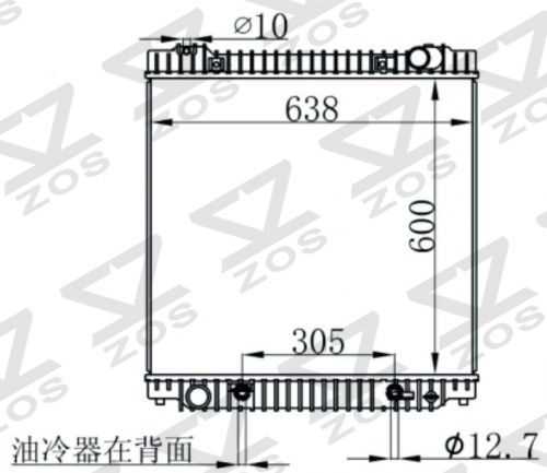 FORD E-350 SUPER DUTY BASE V86.0L 04-10 AT radiator