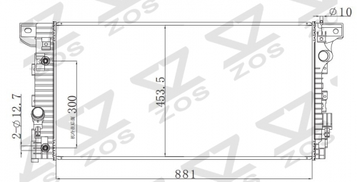 FORD F150 2015-2017 AT radiator