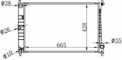 FORD FALCON AC GCYL CSERIES 03- MT radiator