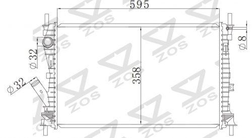 FORD FIEATA V ST150 01- 2001- MT radiator