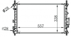FORD FIESTA 00- MT radiator
