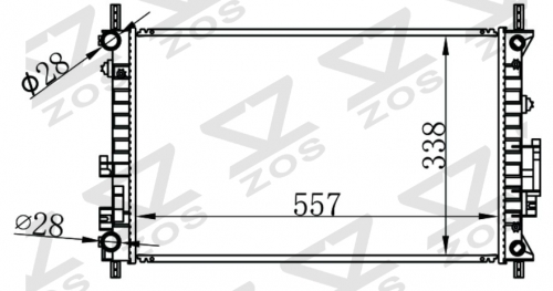 FORD FIESTA 00- MT radiator