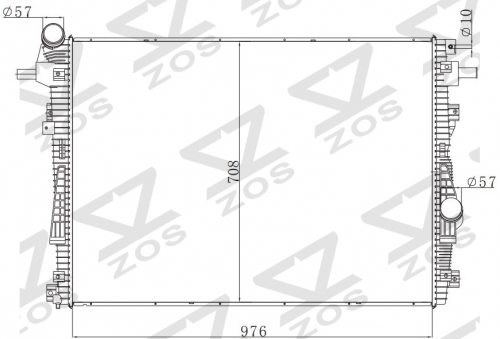 FORD F150/F250 2012- MT radiator