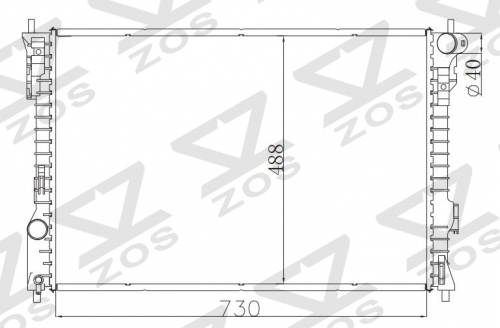 FORD EXPLORER/FLEX MT radiator