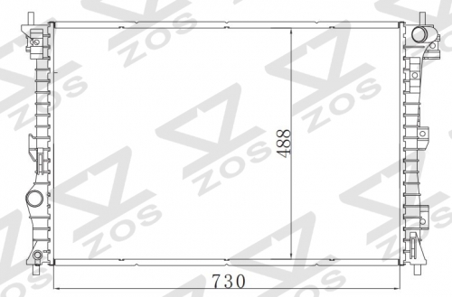 FORD EXPLORER BASE L4 2.0L 12-15 MT 2012-2015 MT radiator