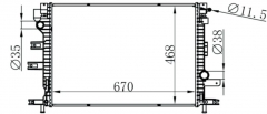 FORD 金牛座 2.7T 15- MT radiator