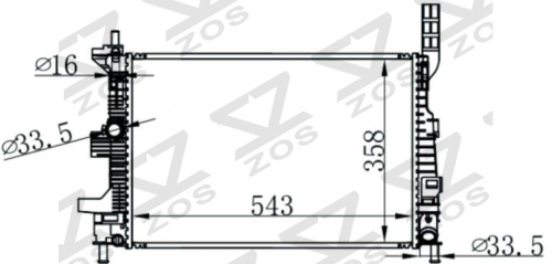 FORD C-MAX CB7/CEU 1.5 TDCI 10- MT radiator