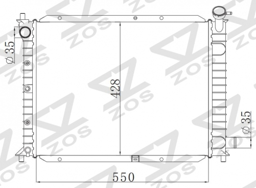 FORD MT radiator