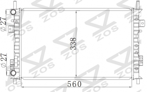 FORD FIESTA/ECOSPORT MT radiator